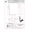 Angled roof mount for lightning protection H-70mm. ZZ