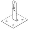 Handle on a steel plate H=12cm Z-bend /OG/ TYPE AN-11A/OG/-N