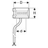 Geberit Pluvia drain heater d56 230V/8W