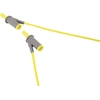 Safety test leads VOLTCRAFT MSB-501 [male connector, lamella 4 mm - male connector, lamella 4 mm] 0.50 m yellow 1 pc.