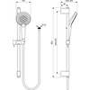 Ideal Standard Evojet shower set chrome B1761AA