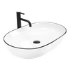 Rea Cleo countertop washbasin 61 black edge- Additionally 5% DISCOUNT on code REA5