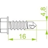 Self-drilling screw SMD4,8x16 E90