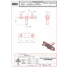 Lightning protection holder for hoop wire s-30 for insulating rod