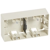 Surface mounted housing for flush mounted switching device Legrand 664899 Beige Plastic