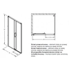 Sliding shower door Koło Ultra right ODDS12222003R