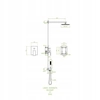 KVADRATO SHOWER SET WITH A CONCEALED MIXER