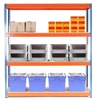 Industrial shelf PROFESSIONAL 1800 × 1800 × 600 mm lacquered 4-shelf, load capacity 1200kg, 180 × 180 × 60