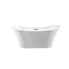 Freestanding Besco Amber bathtub 170 including siphon cover with white overflow - ADDITIONALLY 5% DISCOUNT FOR CODE BESCO5