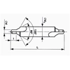 DRILL - Centering drill 60 ° - 3.15 mm, ground, shape B