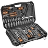 A large set of tools in the case of NEO Tools 1/2", 3/8", 1/4", 233 el.
