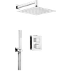 Set with Deante Square thermostatic flush-mounted box