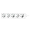 Extension cord 5 ungrounded sockets 3m Plastrol