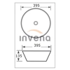 Invena Tinos countertop washbasin white CE-43-011