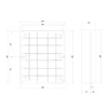 Square applied box 460x380x120mm IP56 for distribution junction ABS UV resistance without grommet smooth edges