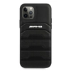 AMG AMHCP12LGSEBK iPhone 12 Pro Max 6,7 "black / black hardcase Leather Debossed Lines
