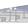 Aluminum PV profile for ballast structure L:1150mm