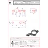 Lightning protection grounding holder for installation pipes 3/4" GALVANIZED STEEL