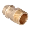 Adapter nipple, external thread,18x3/4 bronze B Press