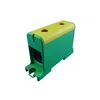 Aansluitklem klem 1 pool groen geel Cu-Al 2x95mm²​​​​​​​ montage op DIN-rail 35mm 220A (Al) 245A ( Cu)