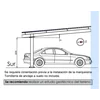 Abri de voiture Sunfer PR1CC4 | 4 Places de parking | Y compris la plaque métallique