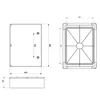 ABS electrical panel for distribution 600x400x200mm IP65 IK10 60 modules