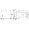 ABS műanyag elektromos doboz 240x190x90mm IP67 IK06 sima élekkel