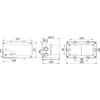 ABS plastic electrical box 210x110x120mm IP67 IK06 high