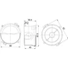 ABS plastic round box 80x45mm IP67 IK06