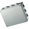 Square applied box 300x220x120mm IP55 for distribution junction ABS UV resistant with plugs