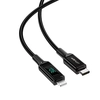 Acefast cable MFI USB Type C - Lightning 1,2m, 30W, 3A black (C6-01 Black)