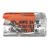 Acoplamento push-through WAGO 2x0,2-4mm2 Em linha 221-412 /100szt./ /