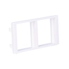 Adaptador CIMA ligado 2 módulos K45 (45x45mm) verticalmente, branco