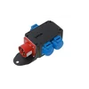 Adaptador trifásico industrial MIXO IP44 entrada 5 pólo 16A saída 3 schuko 230V