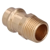 Adapter nipple, external thread,15x1/2 bronze B Press