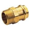 Adapter nipple, external thread,18 x 3/4 bronze B Press Gas