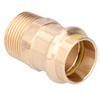 Adapter nipple, external thread,22 x 3/4 bronze B Press Gas