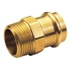 Adapter nipple, external thread,22x1 bronze B Press