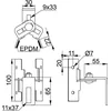 Adjustable holder for RUBTE trapezoidal sheet