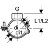 Adjustable tubular handle d160 1/2"