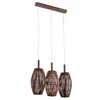 AF Ratana Wenge kroonluchter 3 lampen E27 X 60W