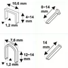 AGRAFEUSE POUR REMBOURRAGE, DEDRA CONIQUE POUR REMBOURRAGE 11Z003 4W1, GAMME D'AGRAFEUSE 6-14MM, RÉGLAGE DE LA FORCE