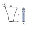 Akasztó trapézlemezekhez 10.5mm acél, QS (Quick Stream)