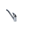 Alba single-hole standing kitchen mixer with chrome swivel spout