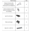 Aliuminio balasto konstrukcija horizontaliai 20st ant 1 fotovoltinės modulio