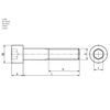 Allen screw M8*25mm