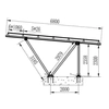 Alumiini CARPORT rakenne aurinkosähkö 6x3