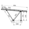 Алюмінієва конструкція типу CARPORT, 6x4 фотовольтаіка