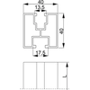 alumīnija profils PAL40H40/2,2