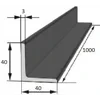Aluminum angle 40x40x3 1m